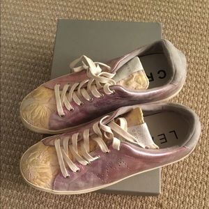 Leather crown sneakers